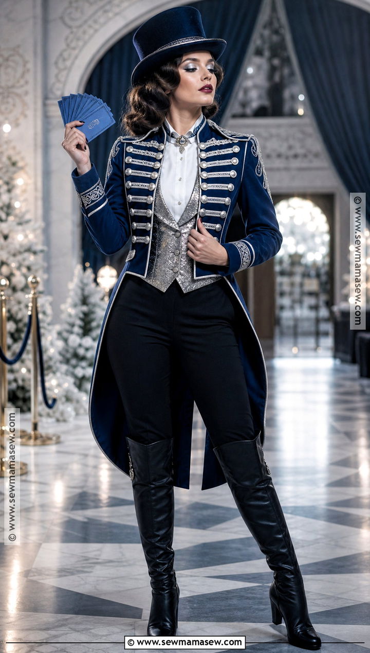 Blue And Silver Ringmaster Costume - 30 Ring Master Costume Ideas for Women