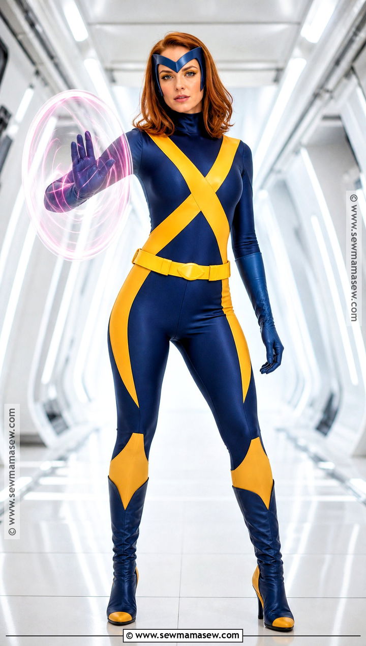 Blue And Yellow X Factor Jean Grey Costume - 30 Jean Grey Costume Ideas