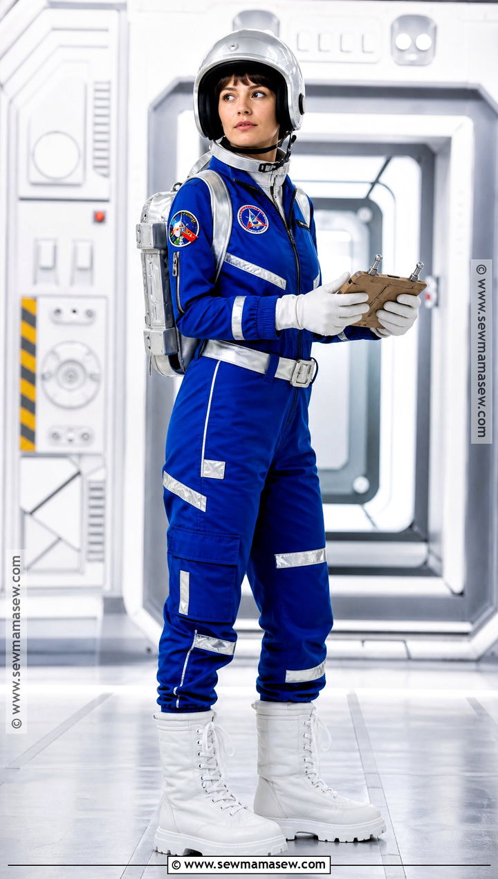 Blue Astronaut Space Costume - 30 blue costumes