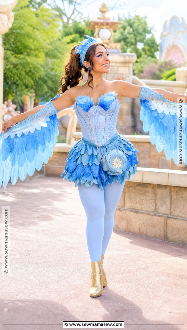 Blue Bird Corset Costume - 35 Blue Corset Halloween Costumes