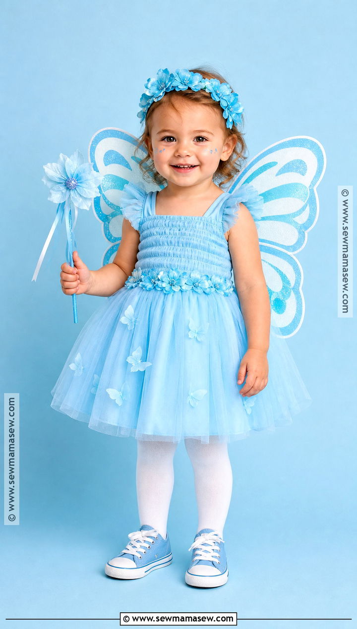 Blue Butterfly Fairy Costume - 30 toddler fairy costume ideas