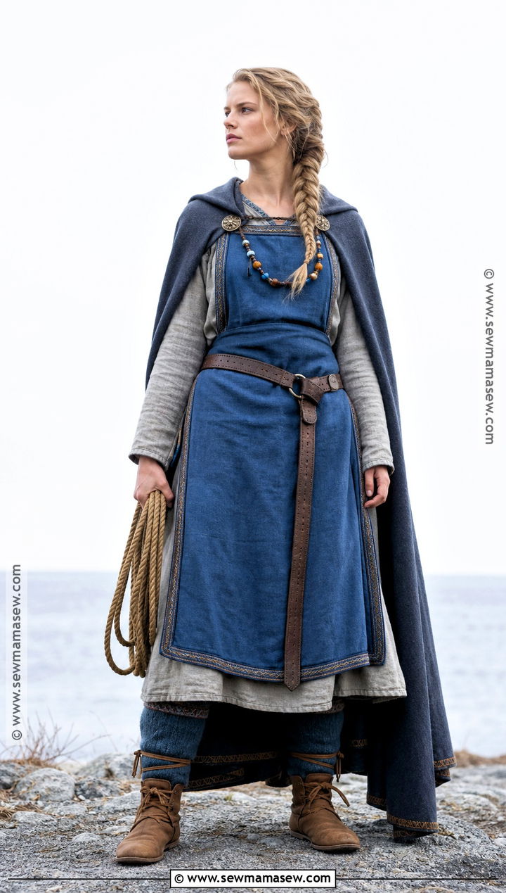 Blue Coastal Viking Costume - 35 viking costume ideas for females