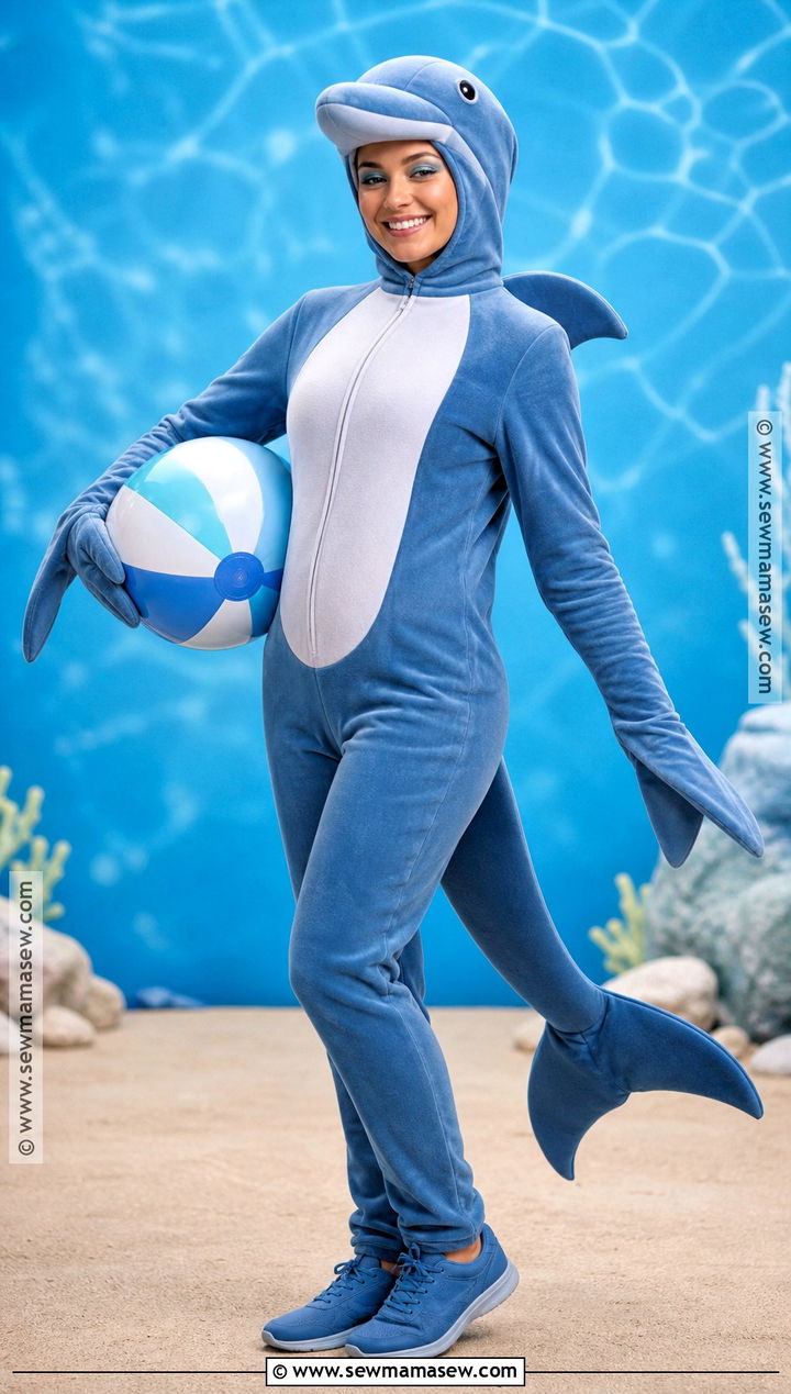 Blue Dolphin Costume - 40 animal costume ideas