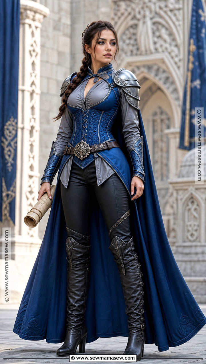 Blue Fantasy Knight Corset Costume - 35 Blue Corset Halloween Costumes