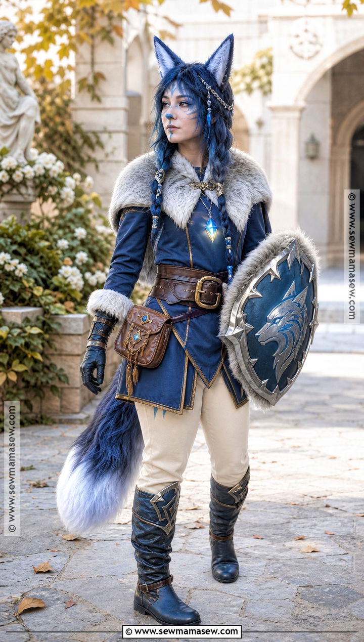 Blue Fantasy Wolf Cosplay - 30 wolf cosplay ideas