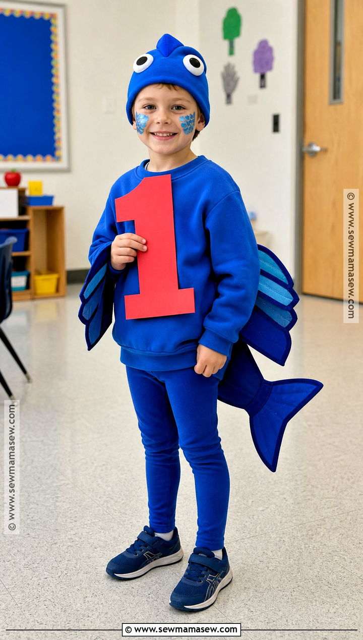 Blue Fish Costume - 30 dr seuss week dress up ideas