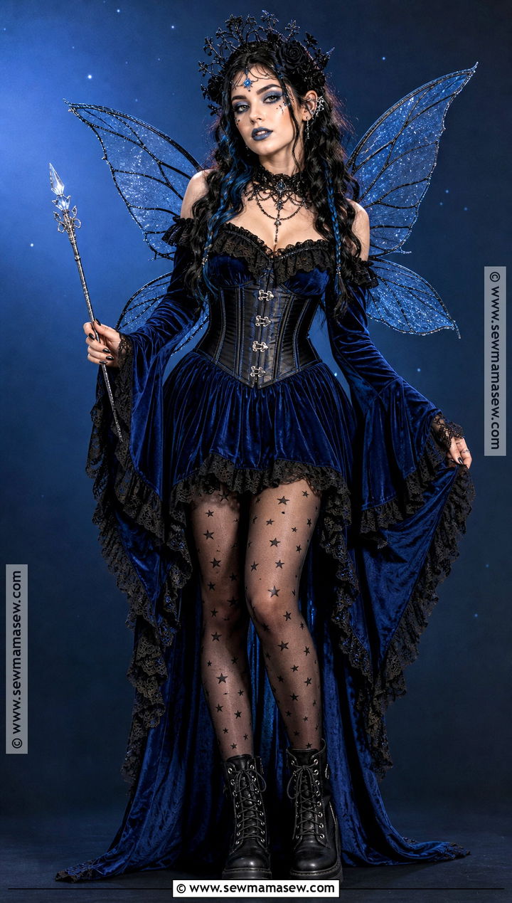Blue Gothic Fairy Costume - 30 Gothic Fairy Costume Ideas