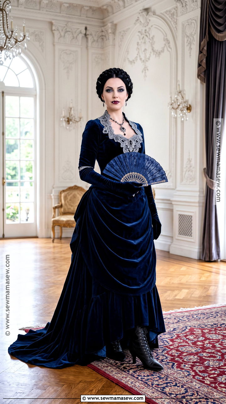 Blue Gothic Vampire Dress - 45 vampire dress ideas