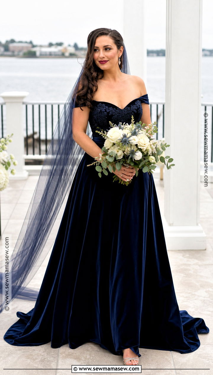 Blue Halloween Wedding Dress - 30 halloween wedding dresses
