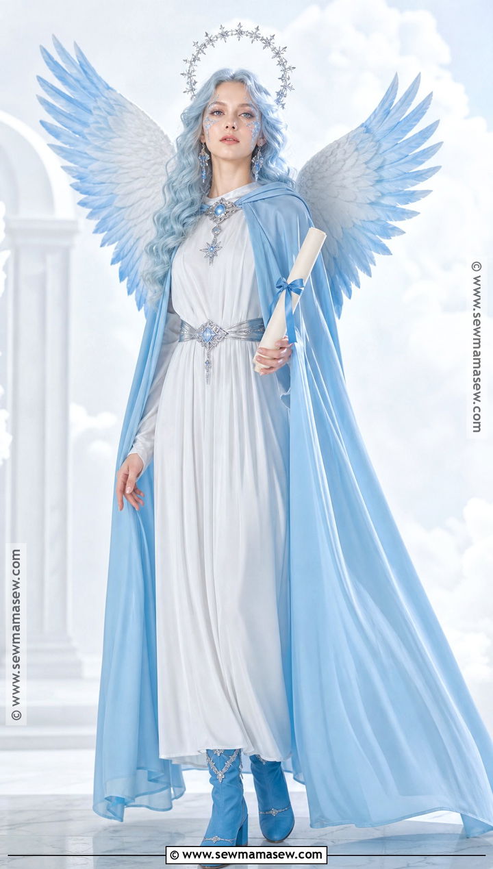 Blue Heavenly Messenger Biblical Angel Costume - 30 Biblical Angel Costume Ideas