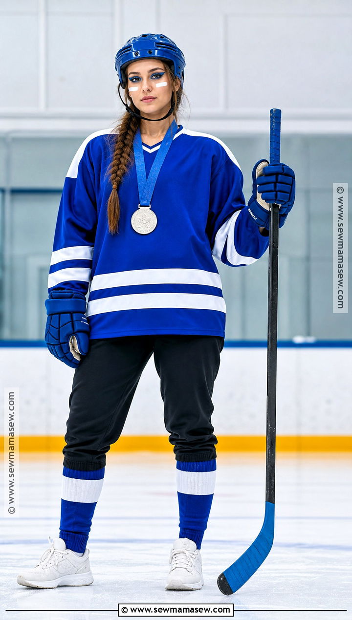 Blue Hockey Player Costume - 30 hockey player costume ideas