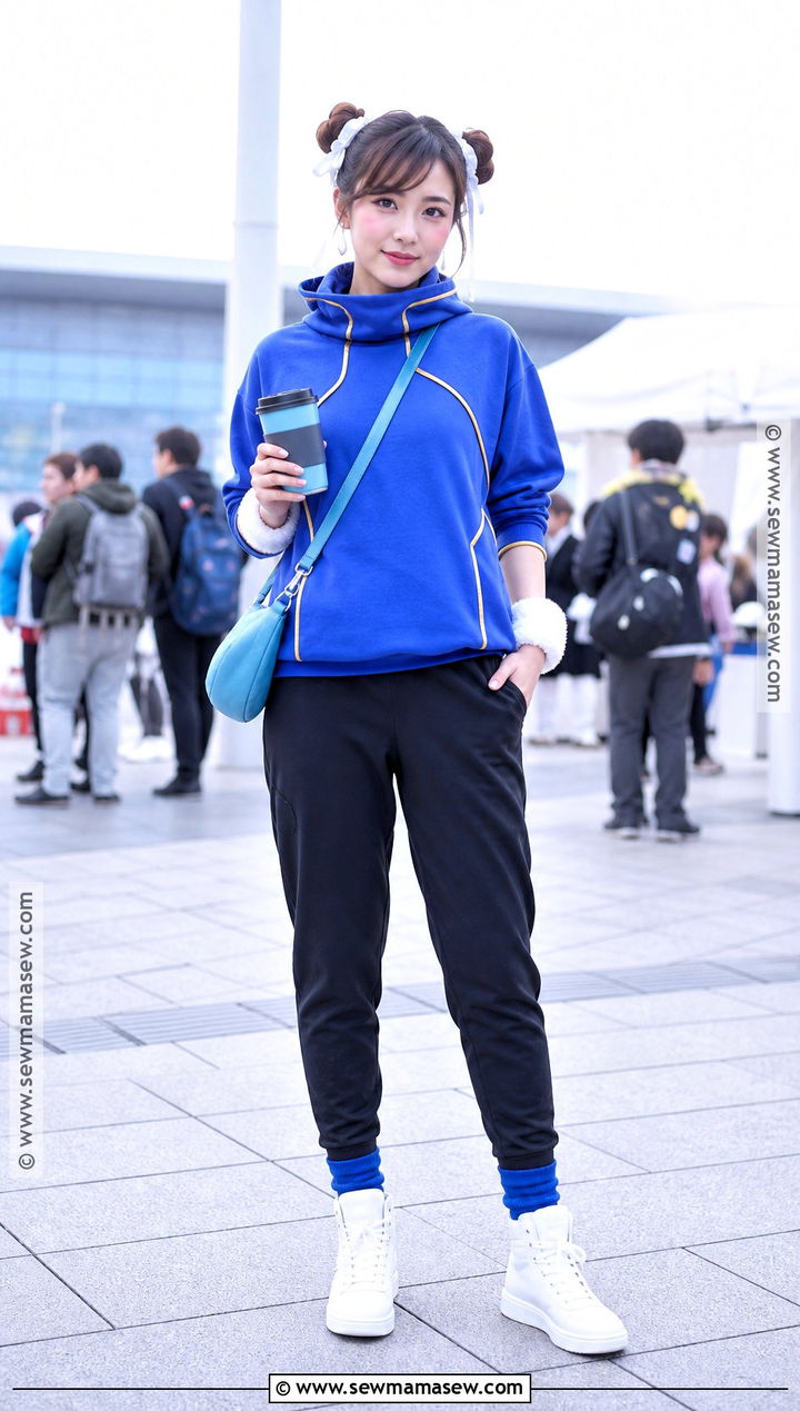 Blue Hoodie Chun Li Cosplay - 40 chun li cosplay ideas