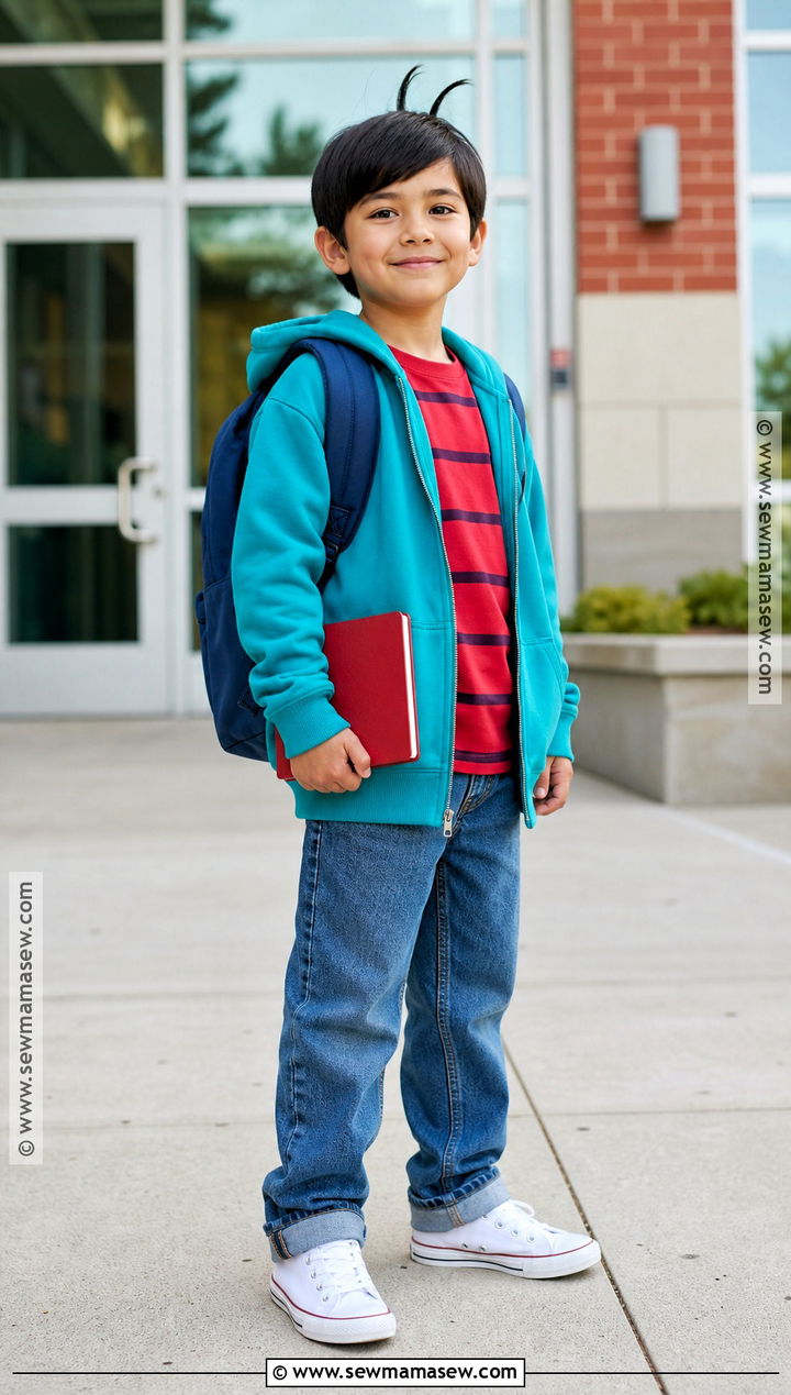 Blue Hoodie Greg Heffley Costume - 35 diary of a wimpy kid costume ideas