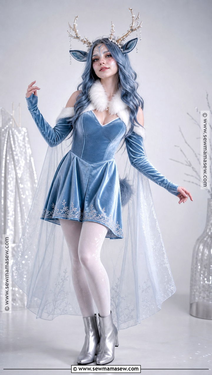 Blue Ice Deer Costume - 50 deer costume ideas