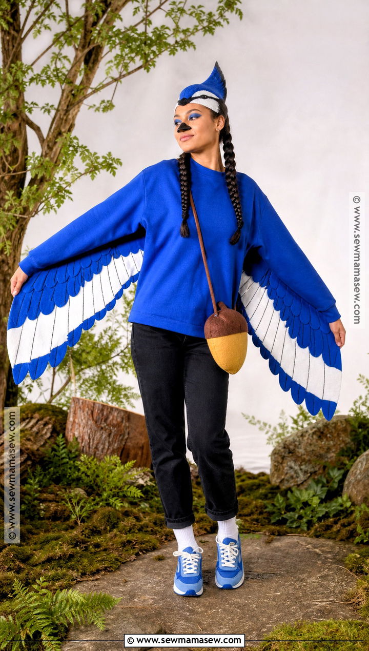 Blue Jay Bird Costume - 30 bird halloween costume ideas