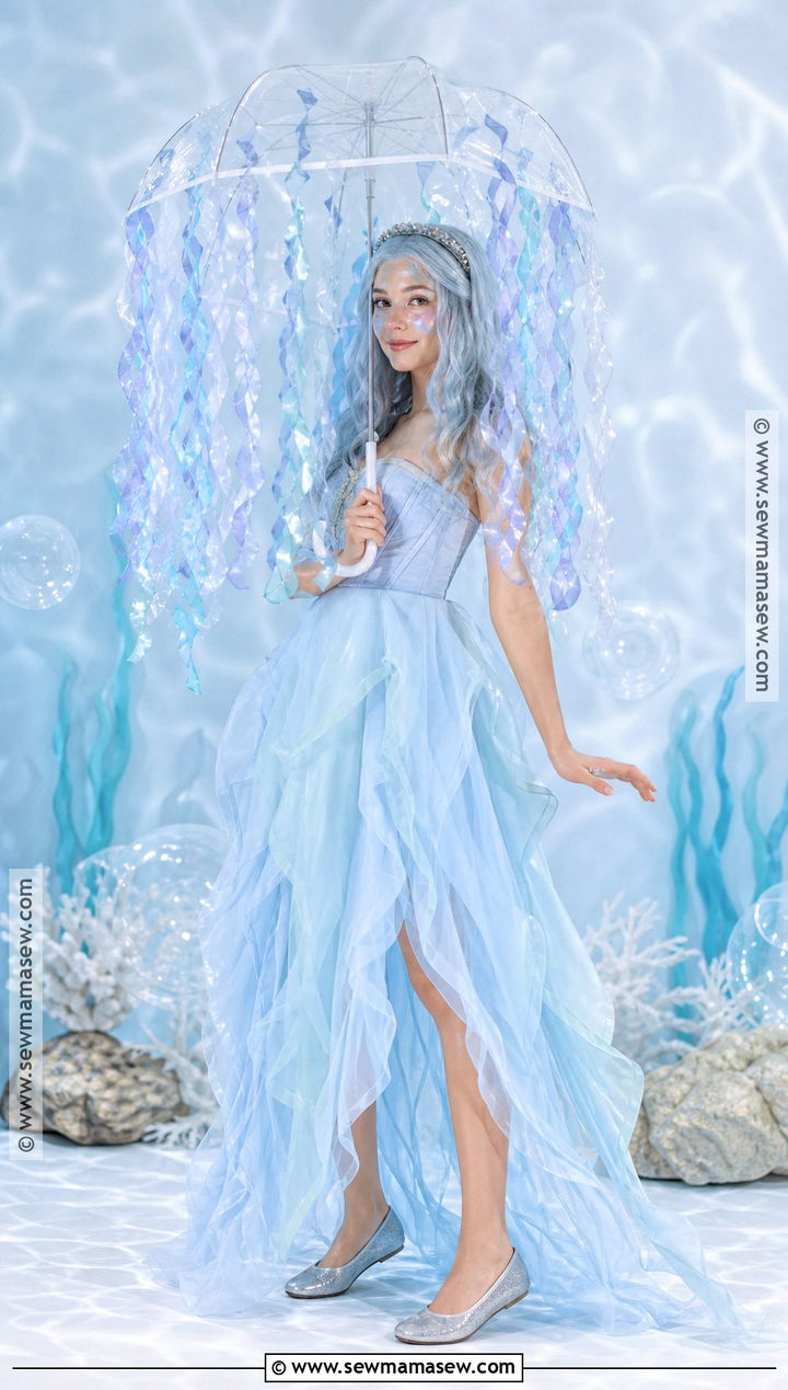 Blue Jellyfish Halloween Costume - 40 animal halloween costumes