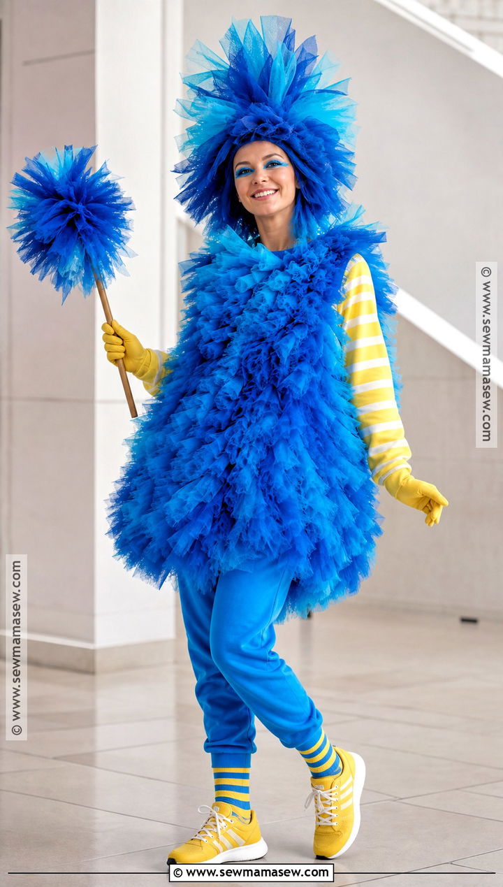 Blue Lorax Tree Costume With Tulle Top - 30 Lorax Tree Costume Ideas