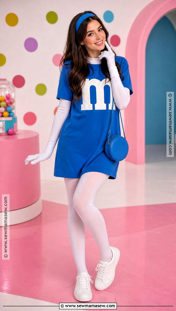 Blue MandM Candy Costume - 30 blue costume ideas for women