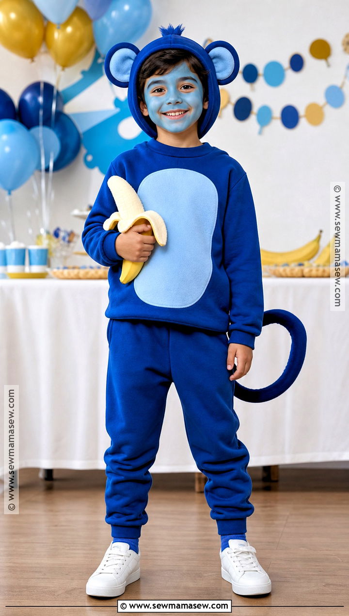Blue Monkey Costume - 30 monkey costume ideas for kids