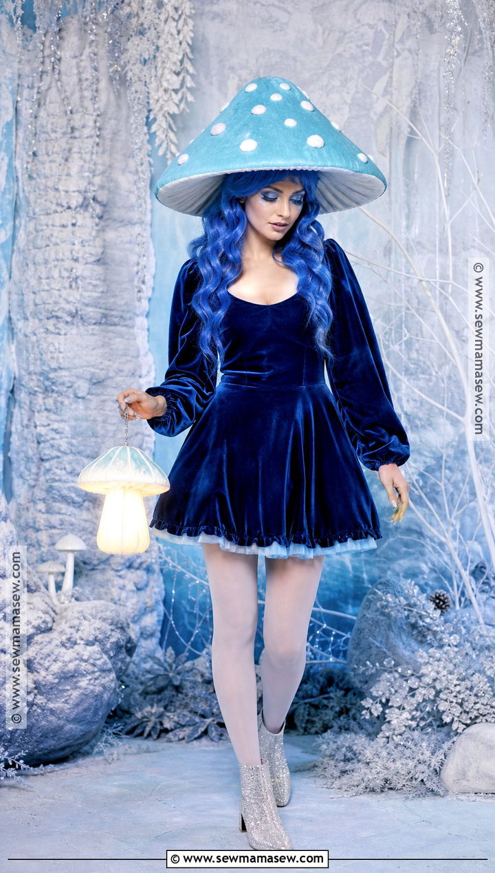 Blue Mushroom Costume - 30 Mushroom Costume Ideas for Women