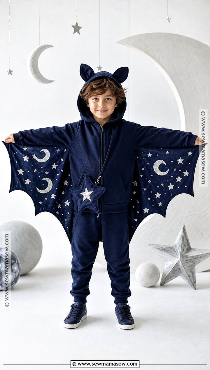 Blue Night Bat Costume - 30 bat costume ideas for kids