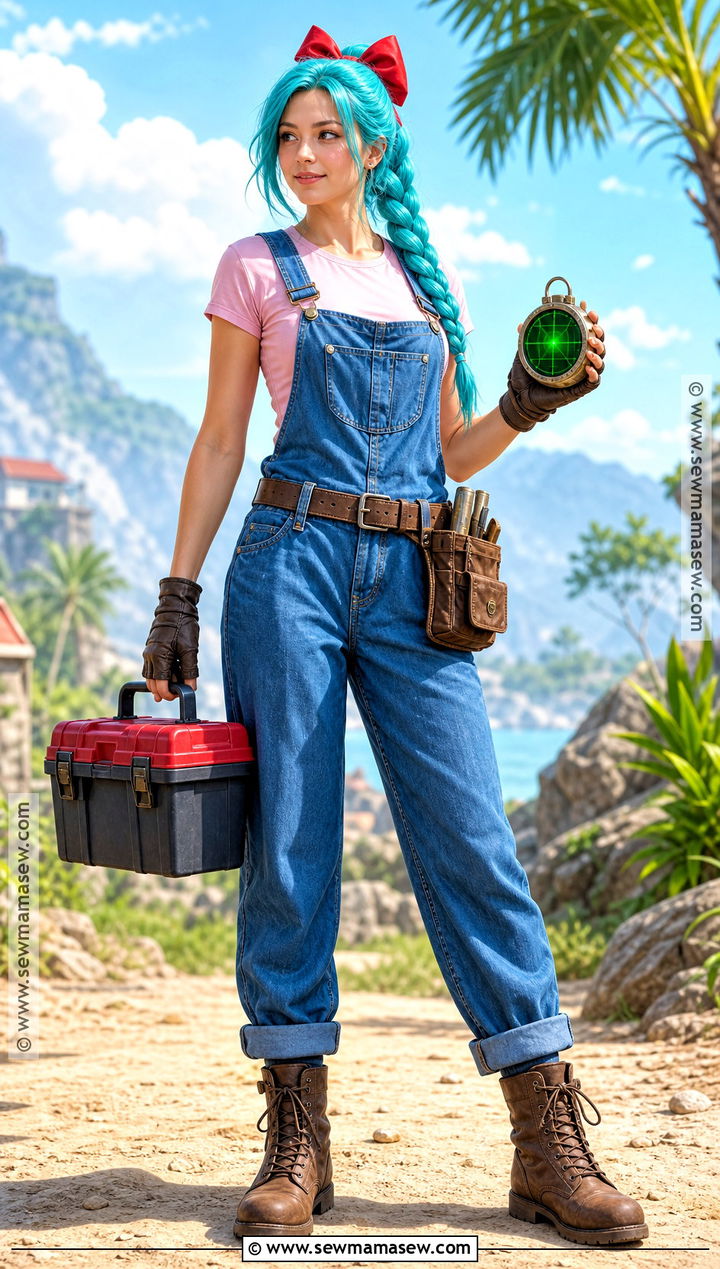 Blue Overalls Bulma Costume - 30 bulma costume ideas
