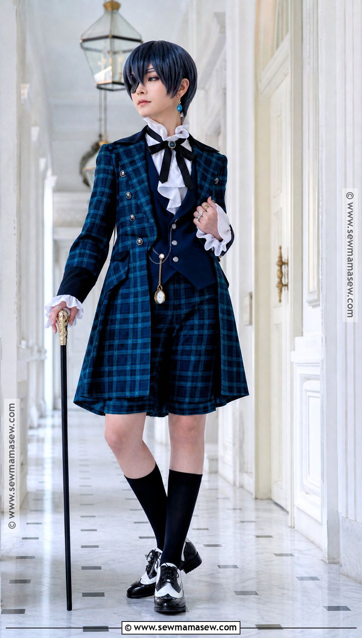 Blue Plaid Ciel Phantomhive Cosplay - 35 ciel phantomhive cosplay ideas
