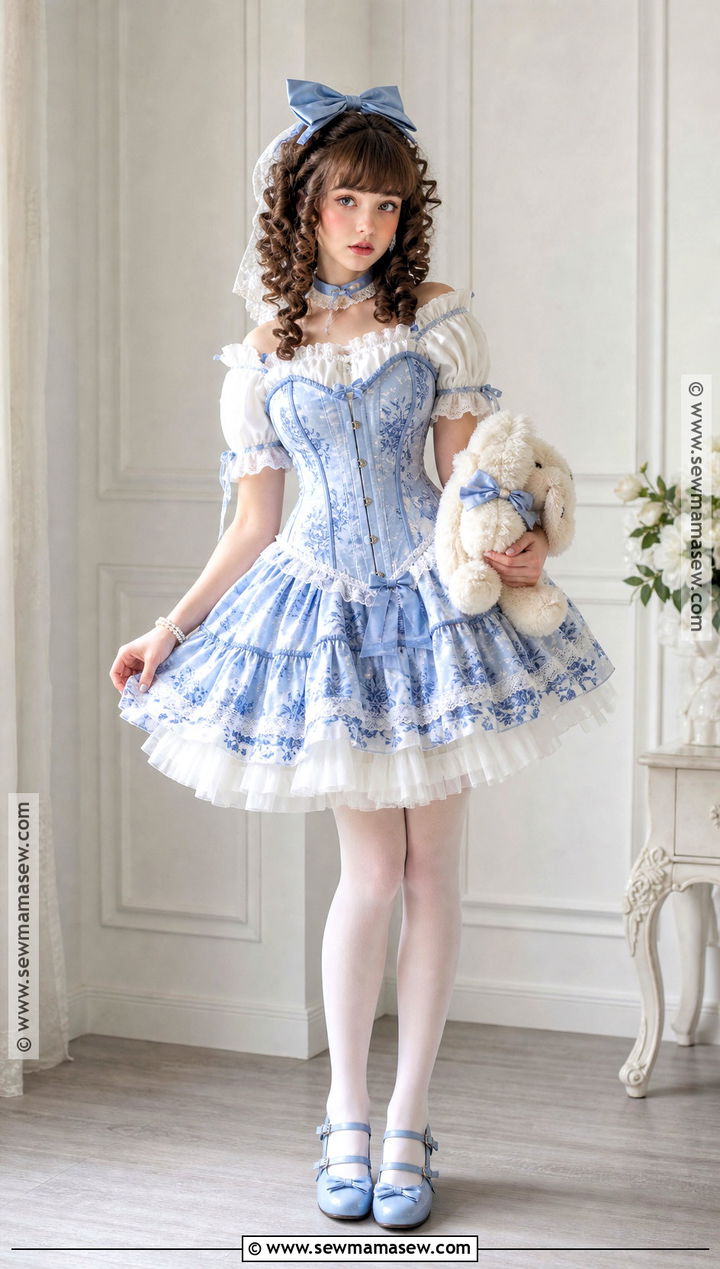 Blue Porcelain Doll Corset Costume - 35 Blue Corset Halloween Costumes
