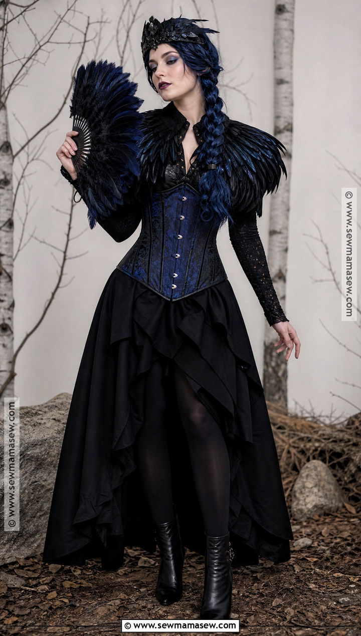 Blue Raven Corset Costume - 35 Blue Corset Halloween Costumes