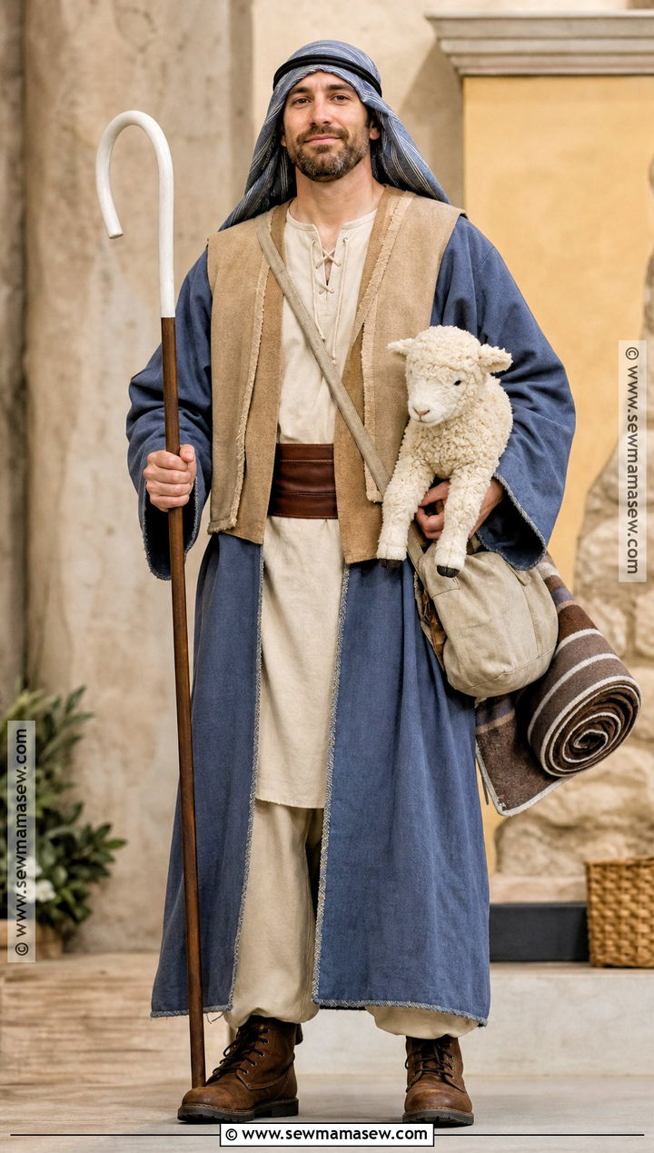 Blue Robe Shepherd Costume - 30 Shepherd Costume Ideas