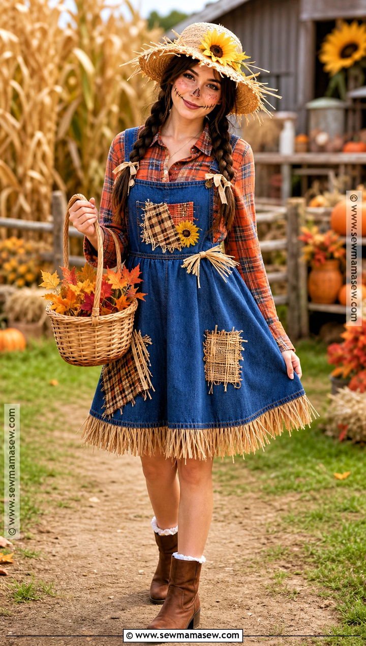 Blue Scarecrow Dress Costume - 30 blue dress costume ideas