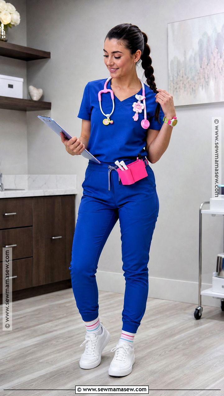 Blue Scrubs Nurse Costume - 30 nurse outfit halloween ideas