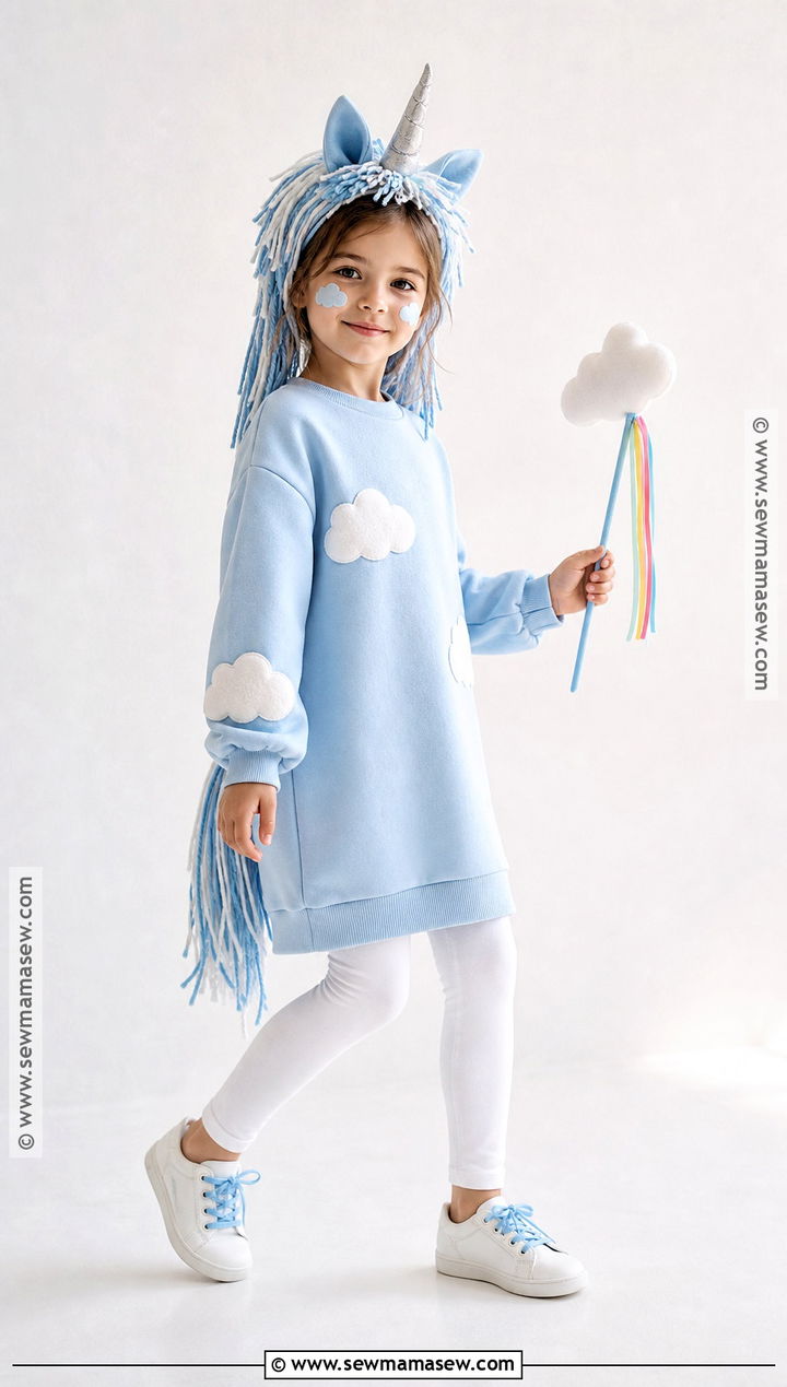 Blue Sky Unicorn Costume - 30 unicorn costume ideas for kids