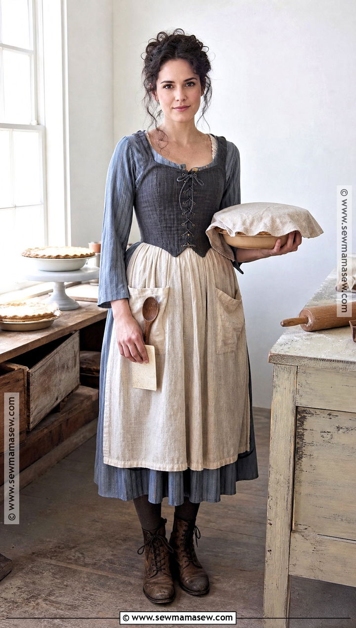 Blue Striped Mrs Lovett Costume - 30 mrs lovett costume ideas