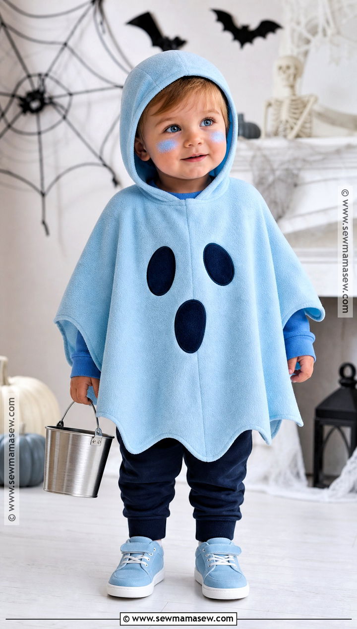 Blue Toddler Ghost Costume - 30 toddler ghost costume ideas