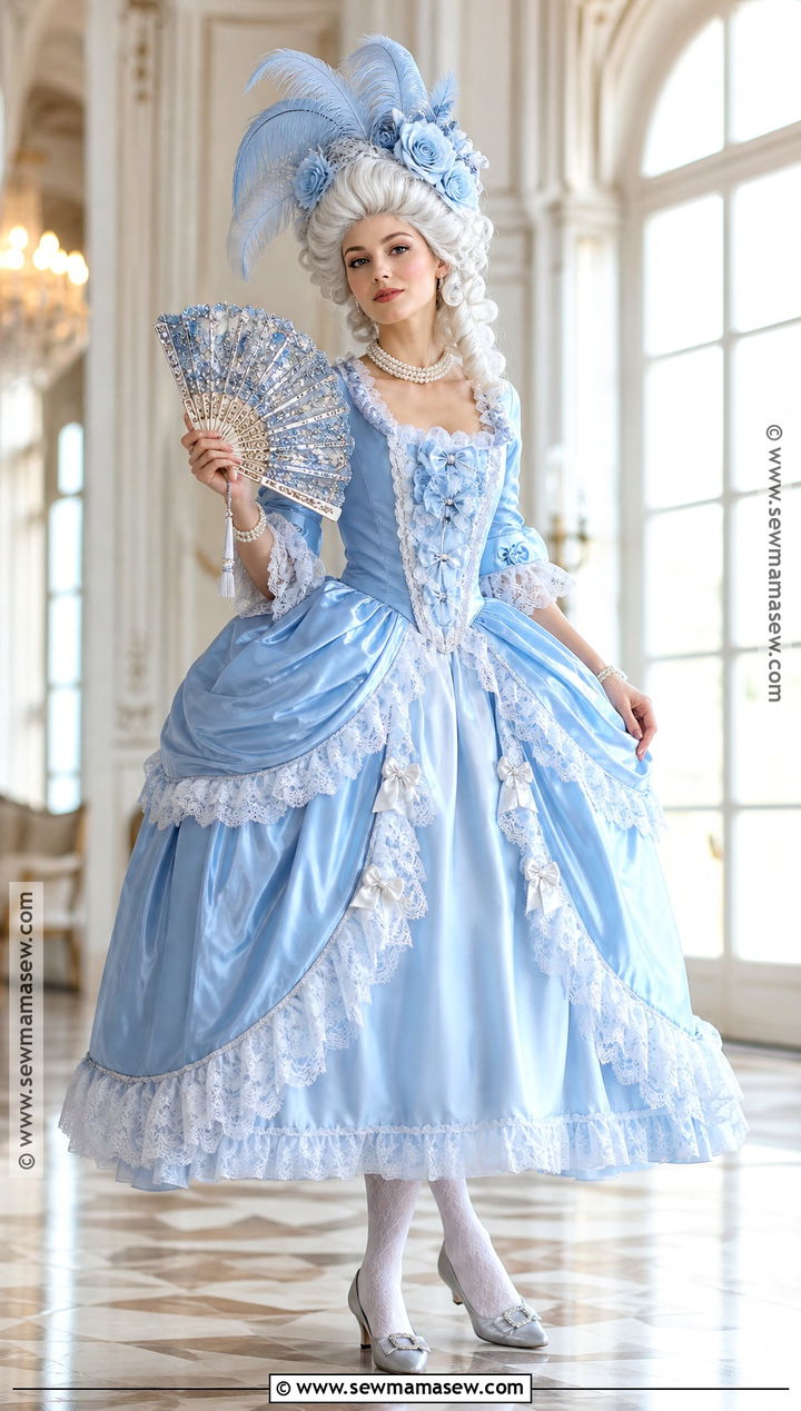Blue Versailles Marie Antoinette Costume - 35 marie antoinette costume halloween ideas