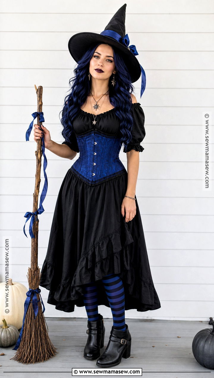 Blue Witch Corset Costume - 35 Blue Corset Halloween Costumes