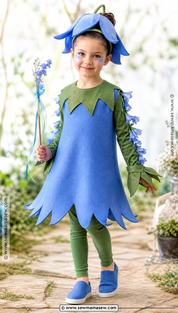 Bluebell Flower Costume For Kids - 30 flower costume ideas for kids
