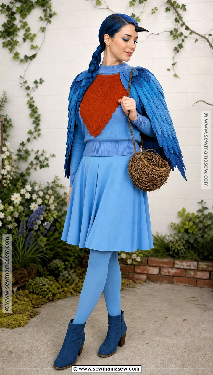Bluebird Bird Costume - 30 bird halloween costume ideas