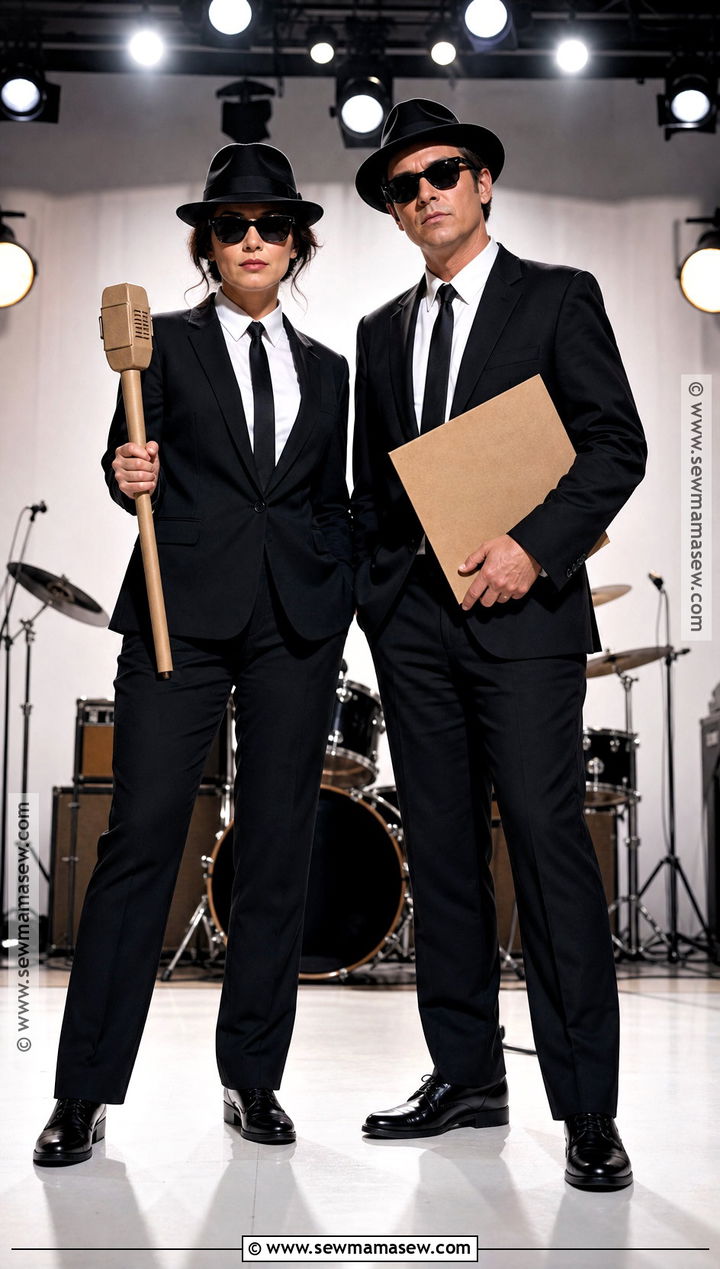 Blues Brothers Costume - 30 80s couple costume ideas