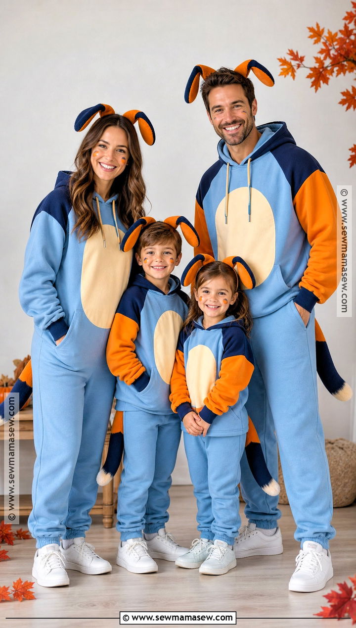 Bluey Family Costume - 50 family halloween costumes