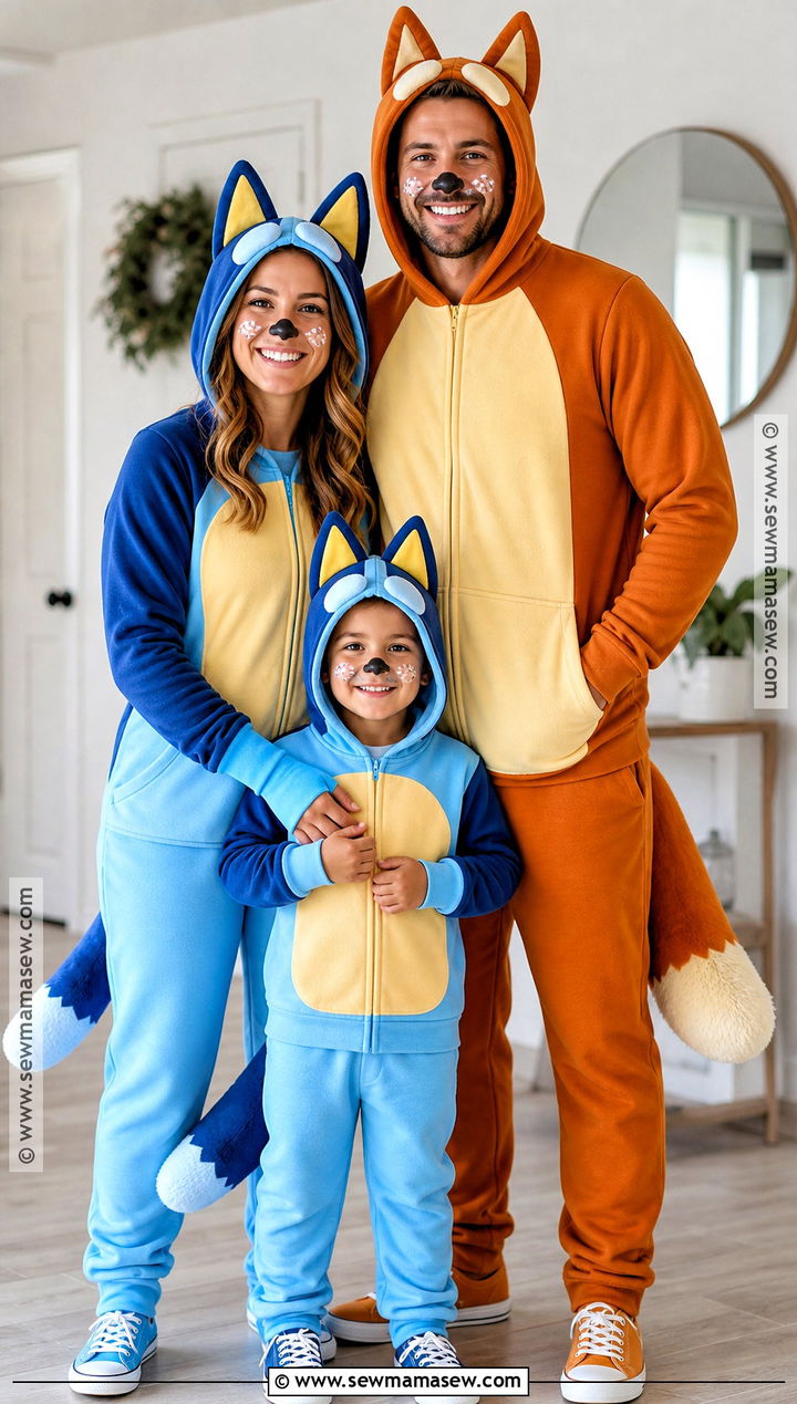 Bluey Family Costume - 30 family costumes for 3