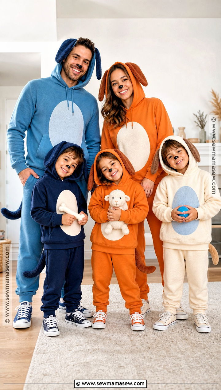 Bluey Family Costume - 30 family costumes for 5 halloween
