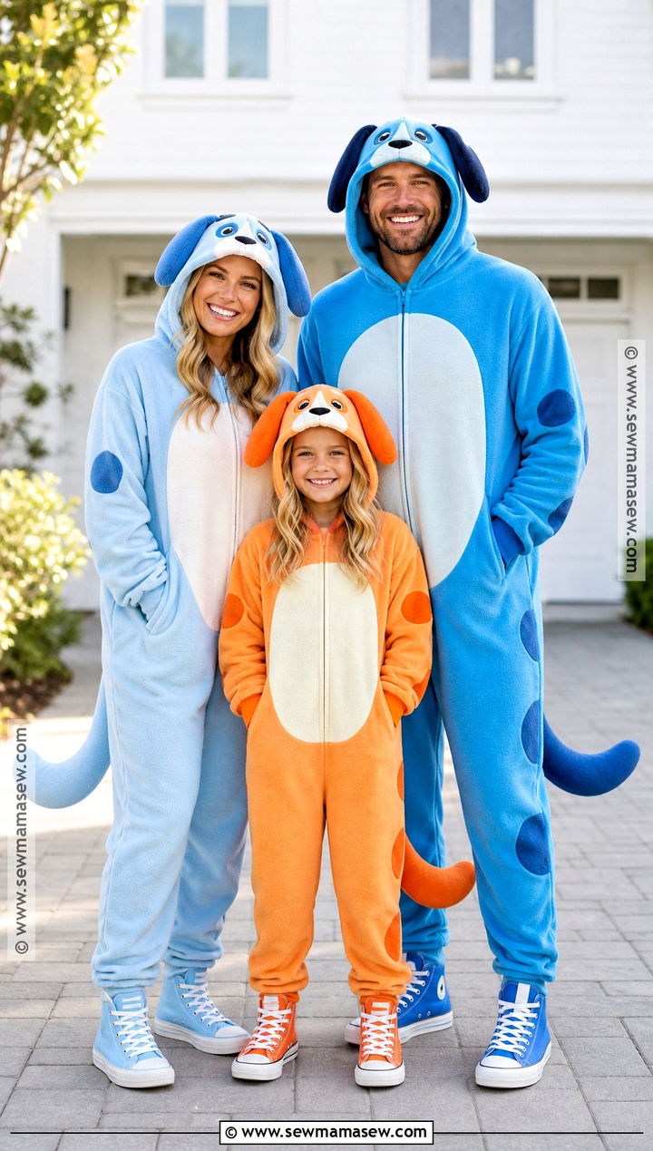 Bluey Family Costume - 35 Family Of Three Halloween Costumes