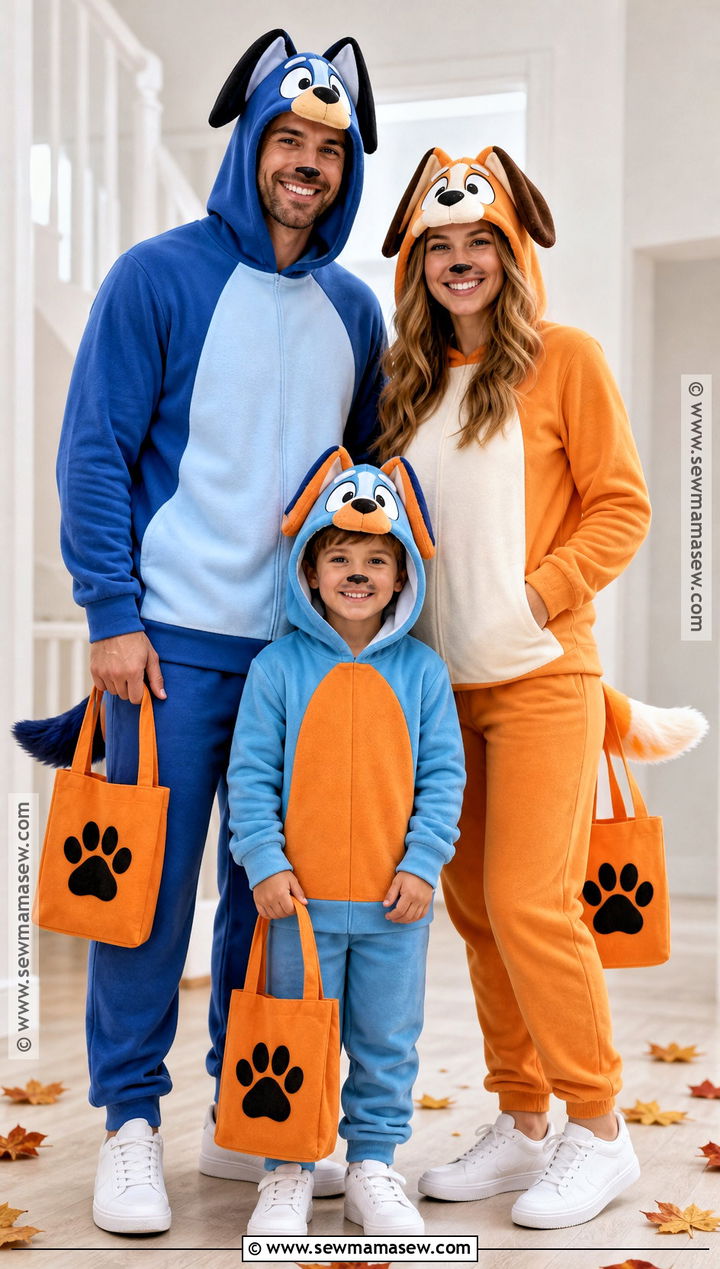 Bluey Family Costume - 45 family of 3 halloween costumes