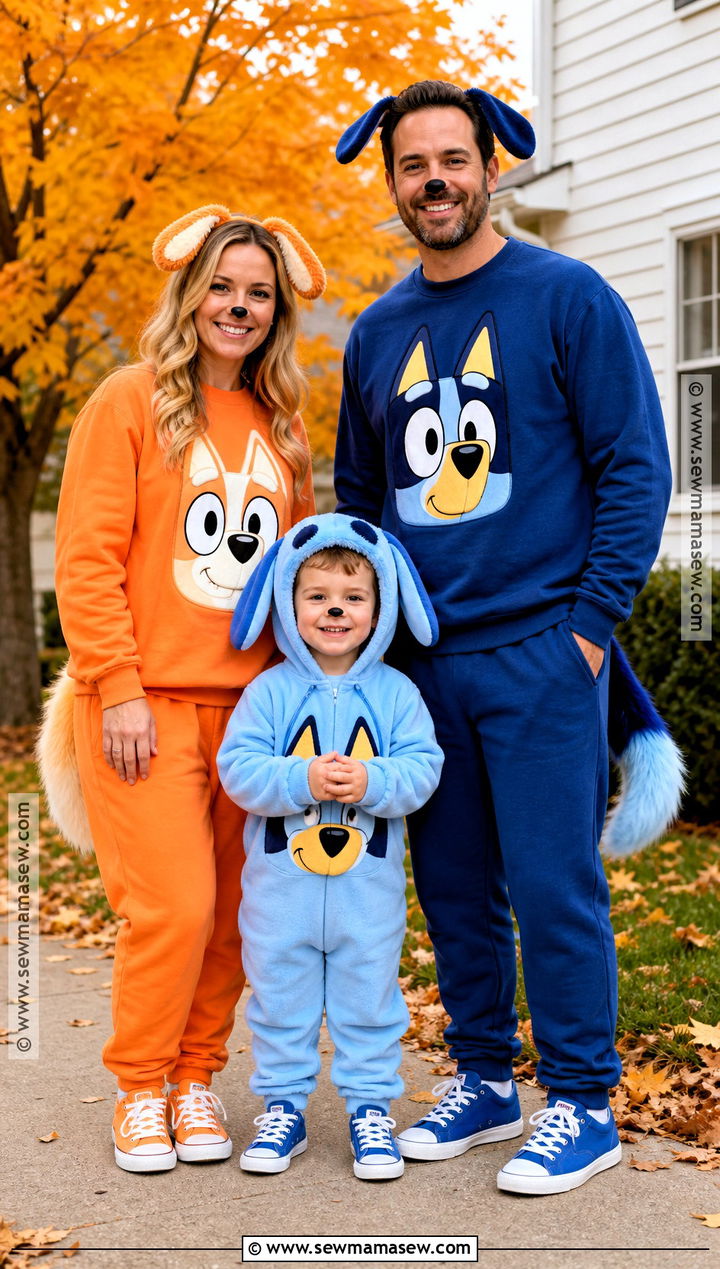 Bluey Family Costume With Toddler - 35 family halloween costumes with for toddlers