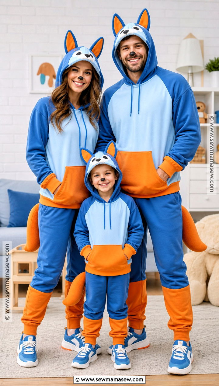 Bluey Family Costume - 30 easy family costumes for 3