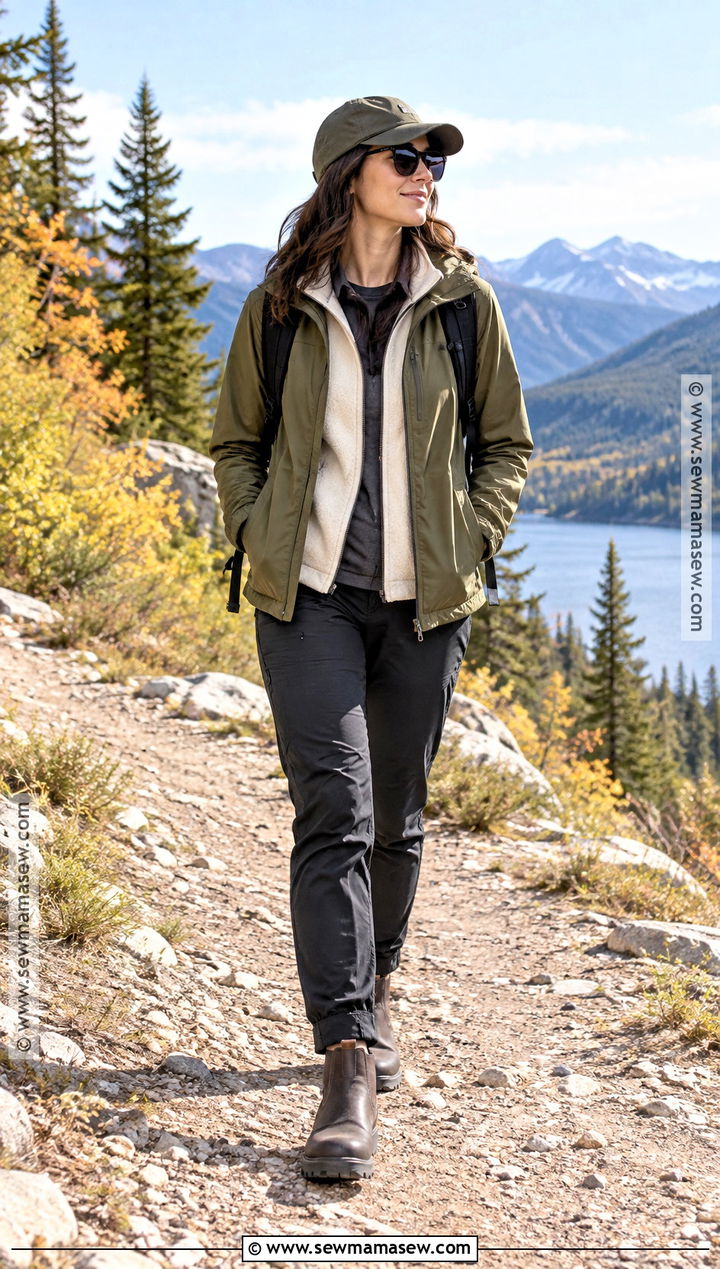 Blundstone Boots With Hiking Pants And Rain Jacket - 20 Blundstone Women Outfit Fall Ideas