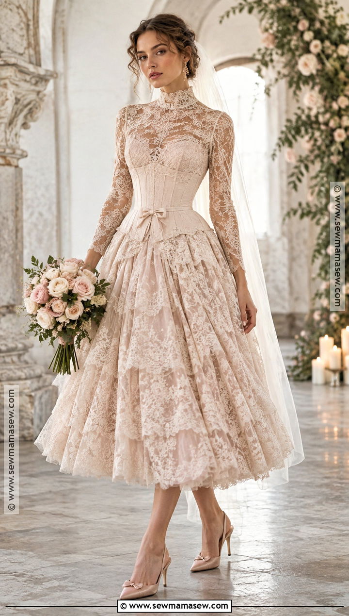 Blush Lace Fall 1993 Valentino Wedding Dress - 15 Fall 1993 Valentino Wedding Dress Ideas
