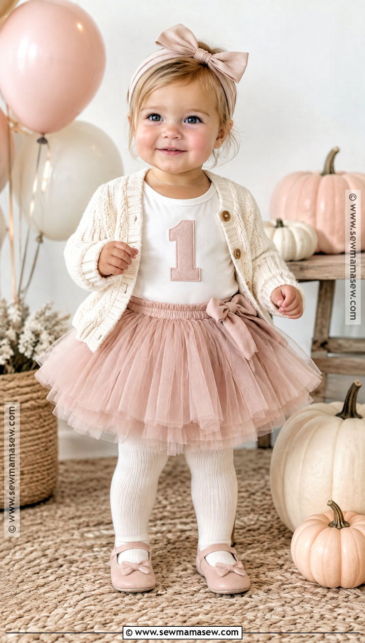 Blush Tulle First Birthday Outfit - 15 first birthday outfit girl fall ideas